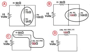 Series, Parallel And Series/Parallel Circuit Resistance Configuration ...